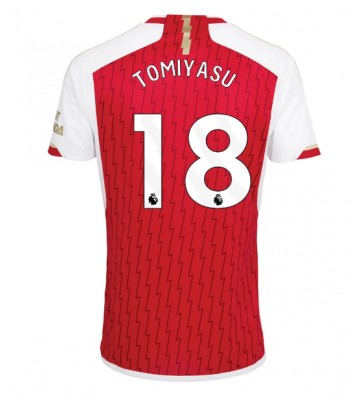 Arsenal Takehiro Tomiyasu #18 Hjemmebanetrøje 2023-24 Kort ærmer